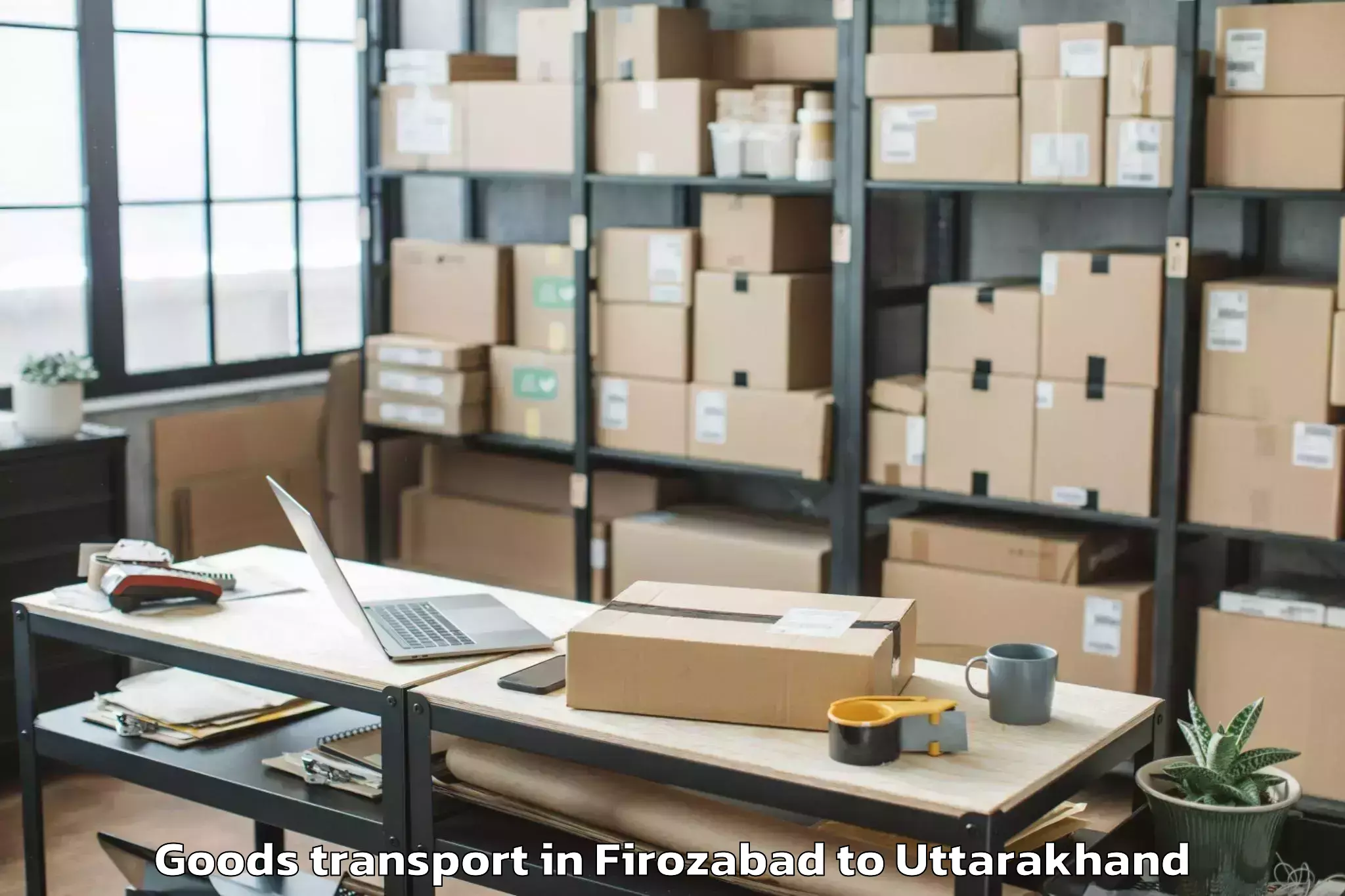 Hassle-Free Firozabad to Uttaranchal University Dehradu Goods Transport